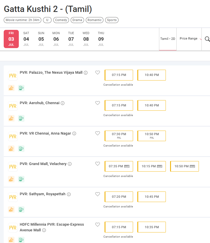 Trendswoodcom's tweet photo. #GattaKusthi2 – Housefull Evening &amp; Night Shows Across Multiplexes🔥🤝 https://t.co/4z1IiiBn1w