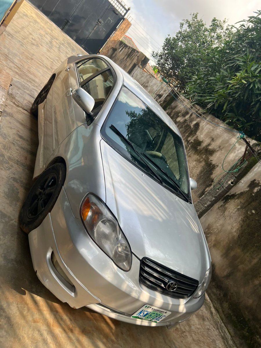onusancho1's tweet photo. Sharp 2005 Registered Corolla sport
Engine gear ac interior perfect owner needs money now
4.2M Cash 
Location ikorodu agric https://t.co/OtIt9amsPl