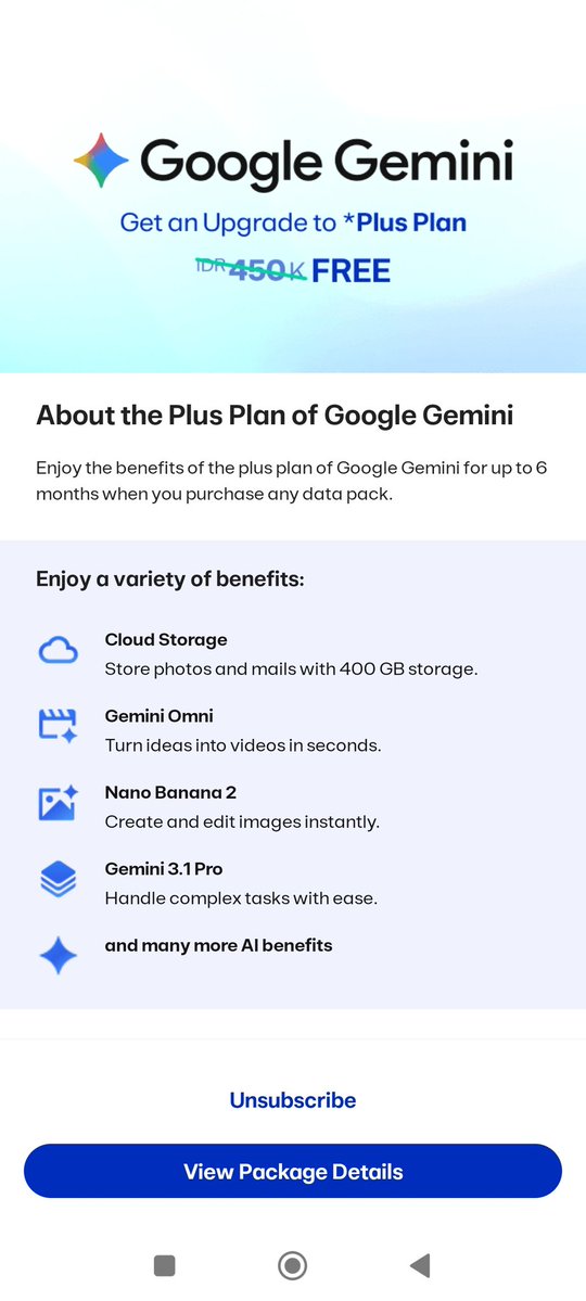 irezadigital's tweet photo. iklan layanan masyarakat. ada bansos dari XL untuk Google AI Plus. syarat &amp; ketentuan berlaku. 

#myXL https://t.co/nqDd4UIDnt