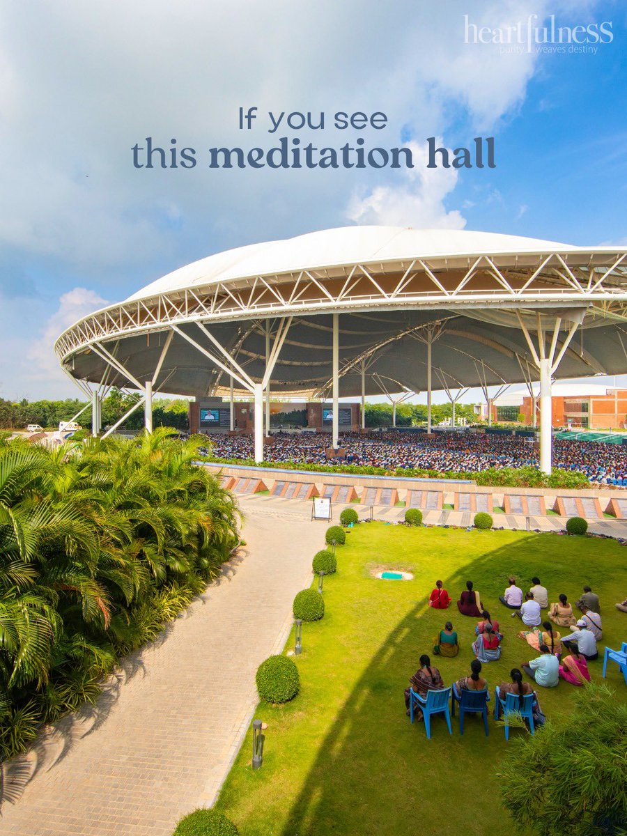 kanhashantivan's tweet photo. If an overwhelming sense of calm washes over you, you've arrived at the Heartfulness Headquarters, @kanhashantivan.

#Heartfulness #KanhaShantiVanam #Travel #hyderabad https://t.co/t2Iie6h1Jh