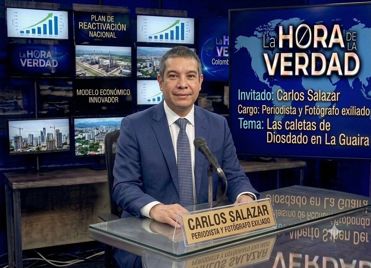 Horadelaverdad's tweet photo. Estamos #EnVivo con   Carlos Salazar - Periodista y Fotógrafo venezolano exiliado, quien nos habla sobre, las caletas de Diosdado en La Guaira

Escúchenos en:
YT
https://t.co/w6QRyWv2ks https://t.co/lxaOlZg9O0