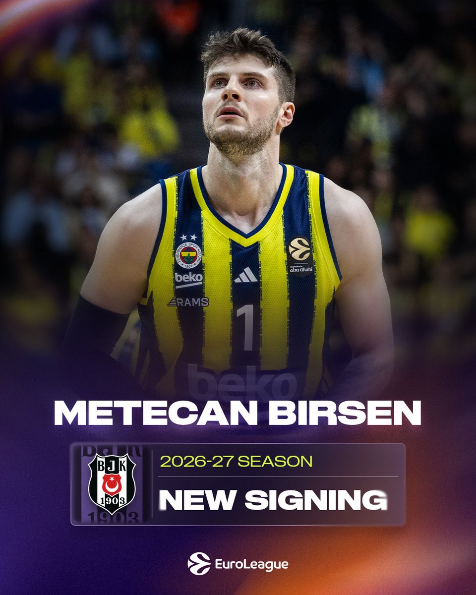 EuroLeague's tweet photo. 3 moves in less than 24 hours 🌪️

Metecan Birsen, Scottie Wilbekin and Furkan Korkmaz join @BJK_Basketbol ✍️ https://t.co/nhJpgQGR7J