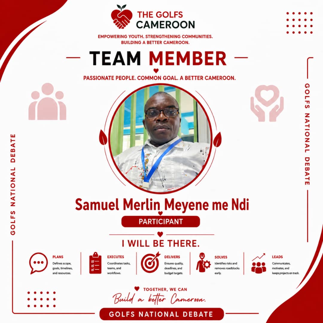 OPspa's tweet photo. 🎯🎯🎯🎯🎯🎯🎯🎯🎯🎯🎯🎯Fier d’annoncer ma participation au GOLFS NATIONAL DEBATE avec THE GOLFS CAMEROON ET FAIRE PARTIE DES 30 GENTS 🇨🇲

Mission : Empowering Youth. Strengthening Communities. Building a Better Cameroon. 

En tant que PRÉSIDENT DE OSP PSPA https://t.co/rilvYsRaSJ