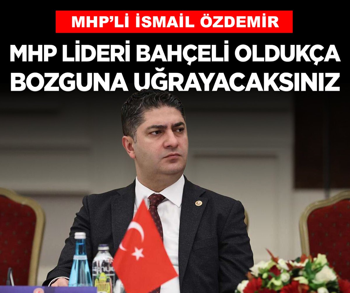 TurkgunGazetesi's tweet photo. MHP'li Özdemir: 'MHP Lideri Bahçeli oldukça her defasında bozguna uğrayacaksınız'

https://t.co/uGHlv8BmAH

@MHP_Bilgi @ismailozdemirrr https://t.co/2AqprRDOwR
