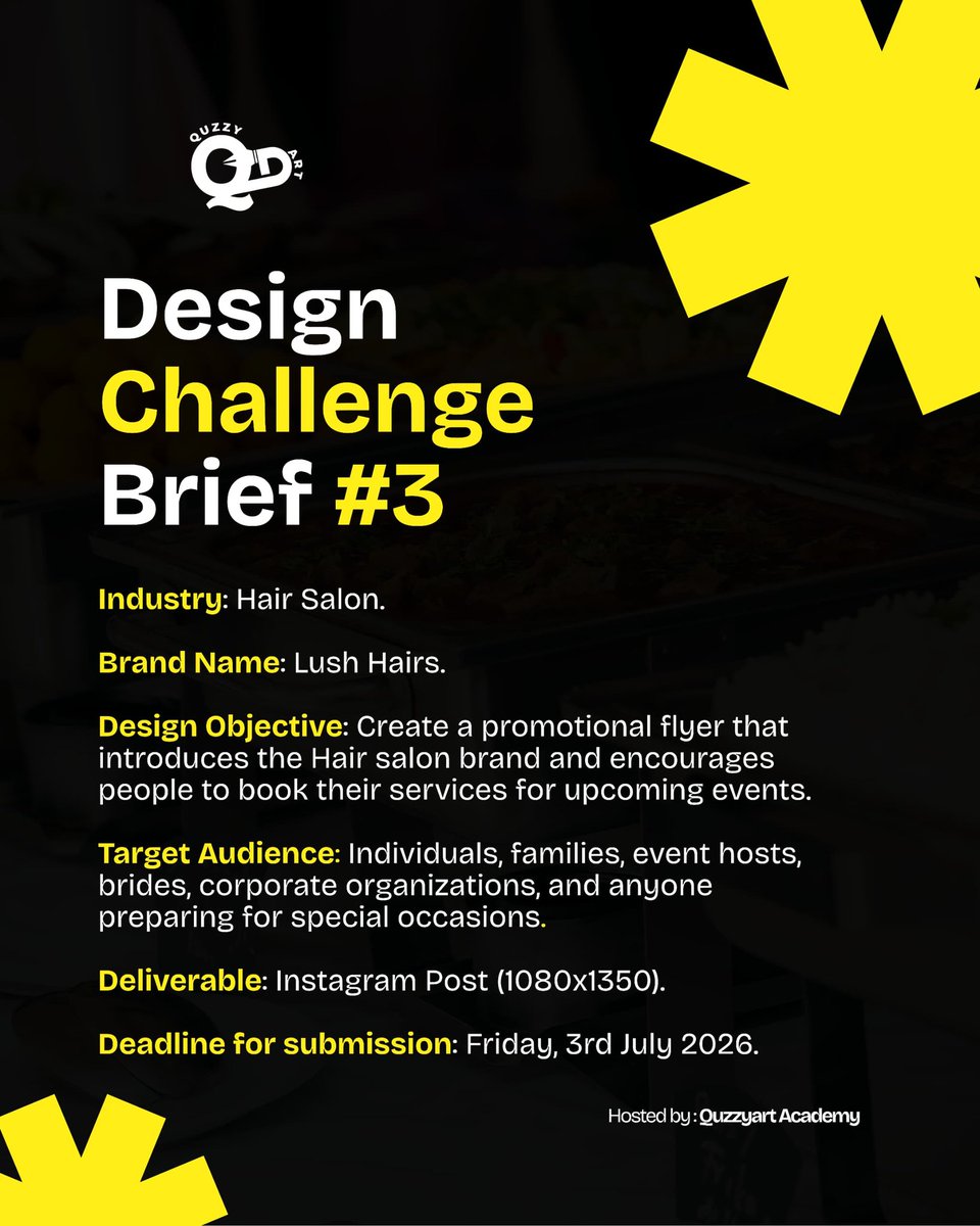 JoyMichael363's tweet photo. Paying attention to the brief and being mindful of design principles. This is my entry for a challenge organised by Quzzyart Graphics. 🩷🖤🤍#hairflyerdesign #designchallenge https://t.co/Alvp96Dgdh