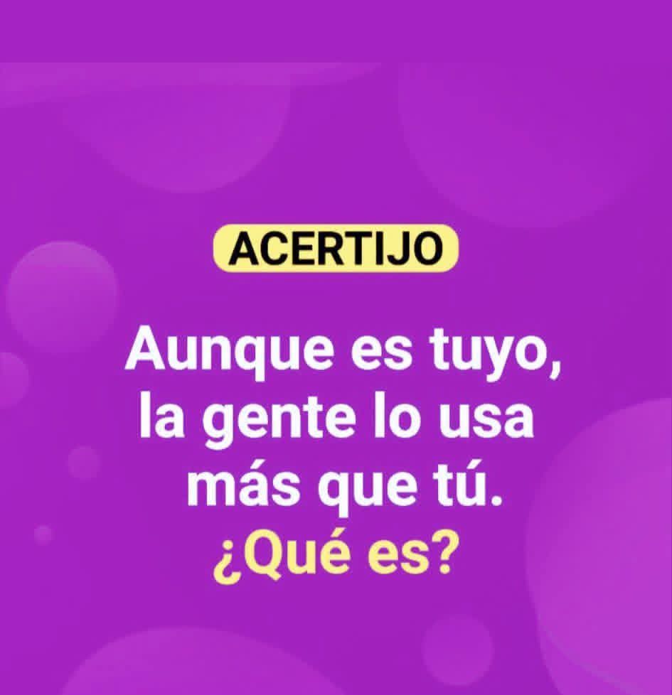 Acertijo: