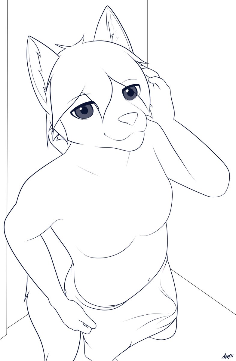 AorenAD's tweet photo. If you're wondering about the lineart seen in my comms sheet. Here it is. I just didn't post it here 😅 https://t.co/0ncopbRDOR