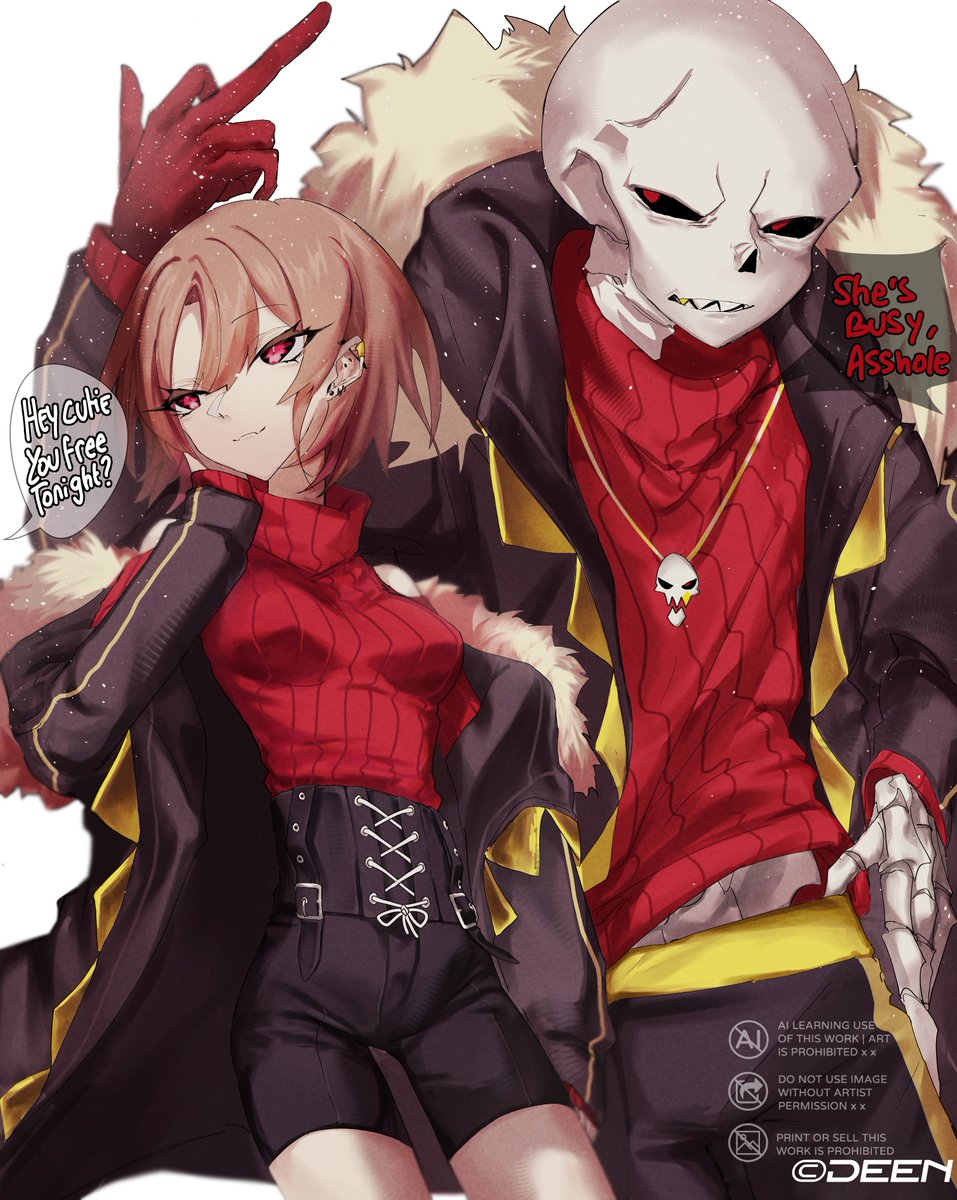 0_d3en's tweet photo. Shiftfell(SF) Chara and Underfell(UF) Sans
#undertaleau https://t.co/BSZsUaXdzU