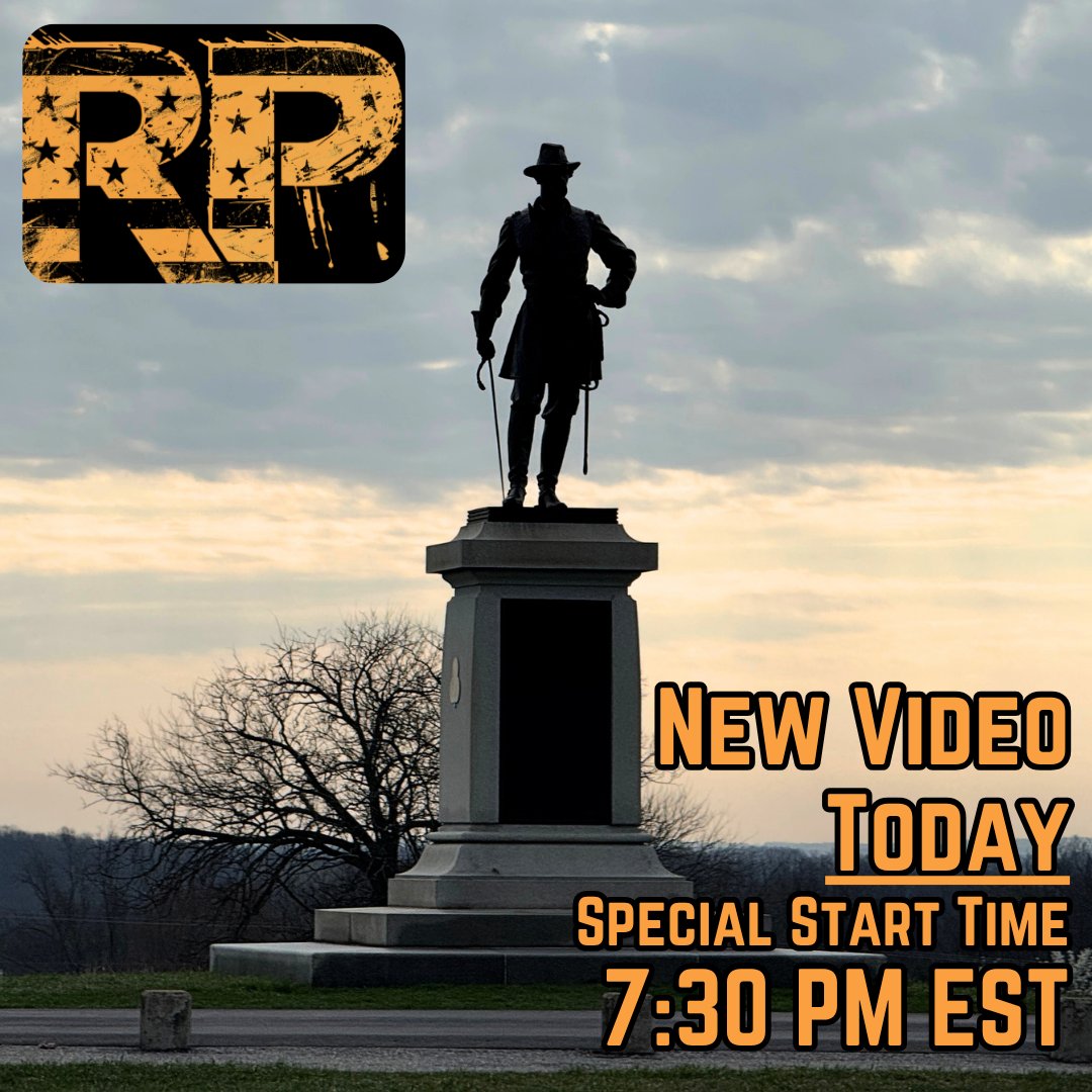 Redoubt1754's tweet photo. In honor of the 163rd Anniversary of the Battle of Gettysburg, I am releasing a new episode of Retracing History THIS EVENING! Judging by it being July 3rd, you may already guess what part of the battlefield we will be exploring. And in this special episode, we will get a little help from some friends along the way to retell perhaps the most storied attack of the American Civil War.
@CwNewbie11 
@BooksnBattle
