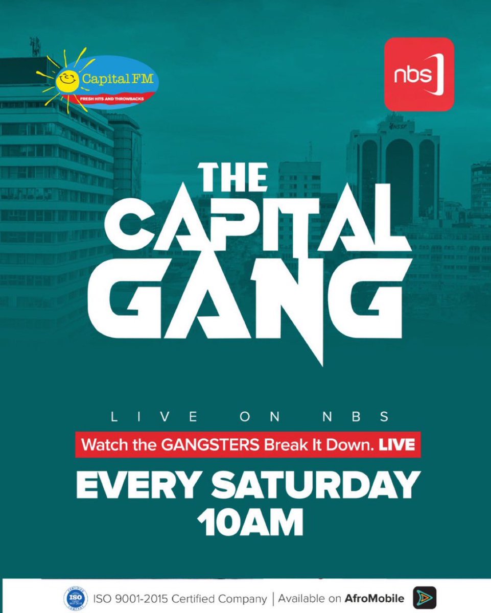 CanaryMugume's tweet photo. Saturday morning | Capital Gang 10AM | Live on @nbstv https://t.co/2s745YhJll