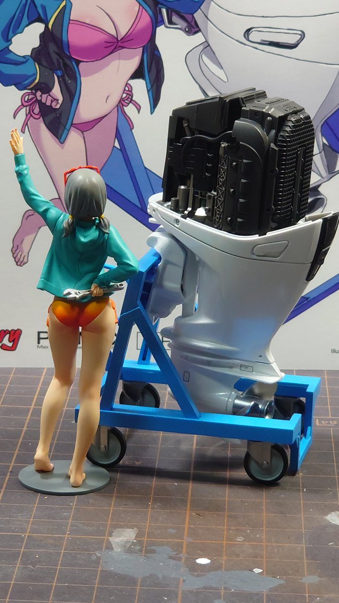 SAVE_660323's tweet photo. #minimumfactory
#みのり
#山下しゅんや
みのりwithホンダ船外機、完成とします。
みのりの顔がおかしい(鼻がぺちゃんこ、タラコくちびる)ので、グッスマに問い合せたのですが、これが仕様との回答でした🤢。
11月のNeneも注文したんだけど、こんな顔だったらどうしよう😭 https://t.co/wFrjCTnSPi