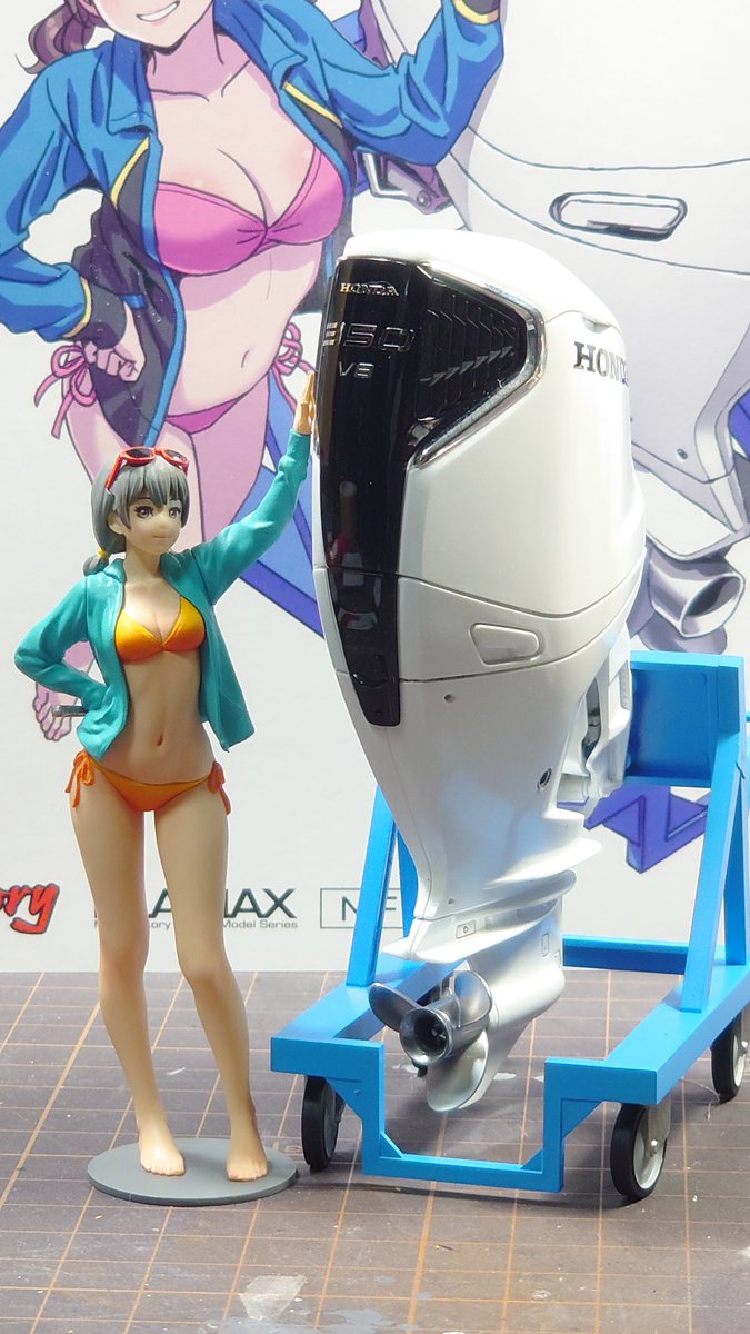 SAVE_660323's tweet photo. #minimumfactory
#みのり
#山下しゅんや
みのりwithホンダ船外機、完成とします。
みのりの顔がおかしい(鼻がぺちゃんこ、タラコくちびる)ので、グッスマに問い合せたのですが、これが仕様との回答でした🤢。
11月のNeneも注文したんだけど、こんな顔だったらどうしよう😭 https://t.co/wFrjCTnSPi