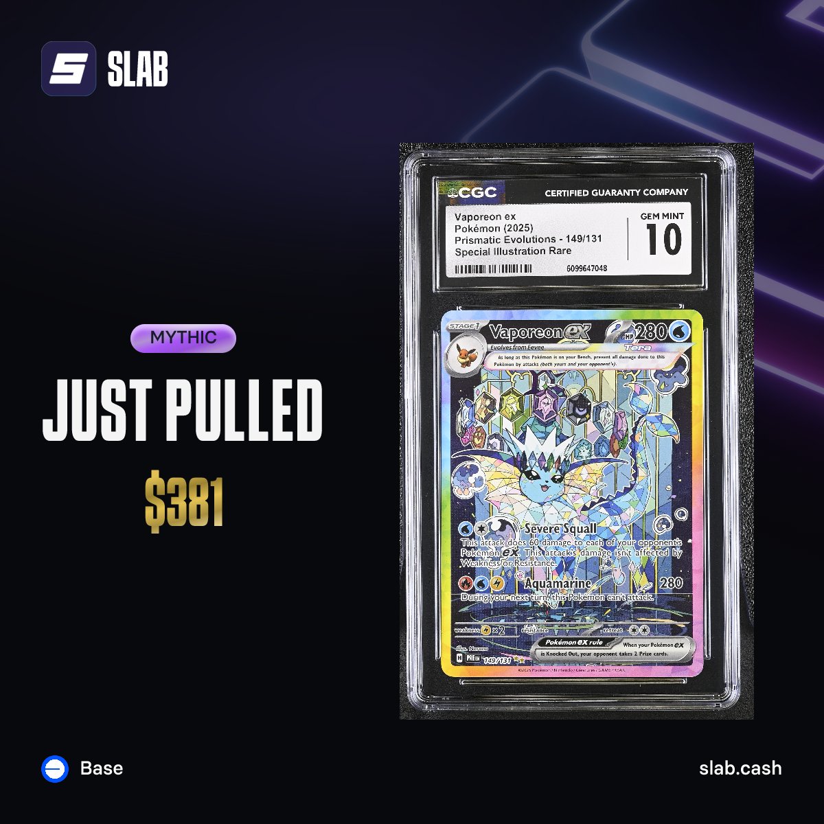 cntu's tweet photo. gSlab!

back with a banger

too modern for my collection and CGC so i sold back! 

https://t.co/gJWBVYzLw6 @slabcash https://t.co/0XrK0Roipv