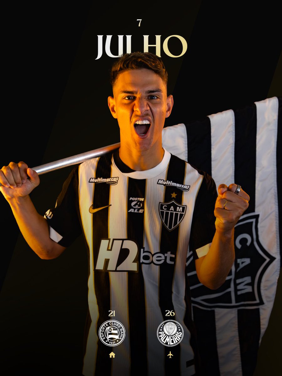 Atletico's tweet photo. Julho de retomada! 💪🏽🐔

Vamos por um grande retorno no Brasileirão e por um segundo semestre de muitas conquistas!

Juntos, seguimos firmes em busca dos nossos objetivos! 🔥 https://t.co/JKKfzjnX46