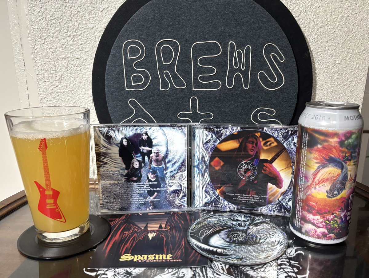 BrewsandTunes's tweet photo. #Spasme "Deep Inside / Traumatisme" &amp; @MotherEarthBrCo Liquid Spectrum Hazy IPA  https://t.co/MuixkxHpOG https://t.co/6AKm8YoH99