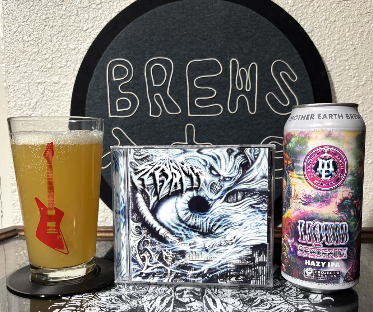 BrewsandTunes's tweet photo. #Spasme "Deep Inside / Traumatisme" &amp; @MotherEarthBrCo Liquid Spectrum Hazy IPA  https://t.co/MuixkxHpOG https://t.co/6AKm8YoH99