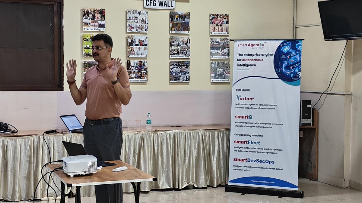 sdeievent's tweet photo. ✨ Glimpses from the Session on "AI/ML-Native Mandatory Integration at SDD."

Conducted by Col. Munish Bhanot, Sr. Director - Operations (Advisor to MD), the session highlighted the strategic integration of AI/ML and the importance of innovation.#ContinuousLearning #AI https://t.co/Mx1XviGgmN