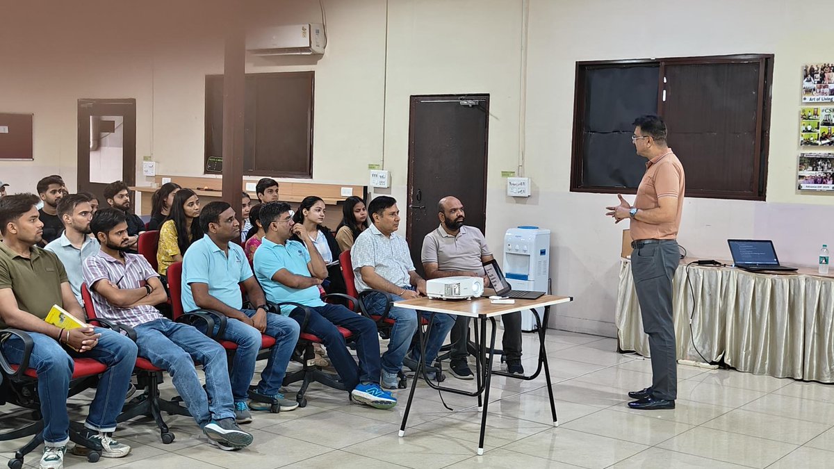 sdeievent's tweet photo. ✨ Glimpses from the Session on "AI/ML-Native Mandatory Integration at SDD."

Conducted by Col. Munish Bhanot, Sr. Director - Operations (Advisor to MD), the session highlighted the strategic integration of AI/ML and the importance of innovation.#ContinuousLearning #AI https://t.co/Mx1XviGgmN
