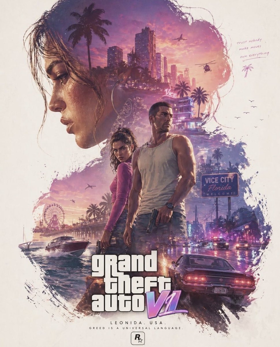 Genaiso28's tweet photo. Poster GTA 6 https://t.co/BFwD1tj2ct