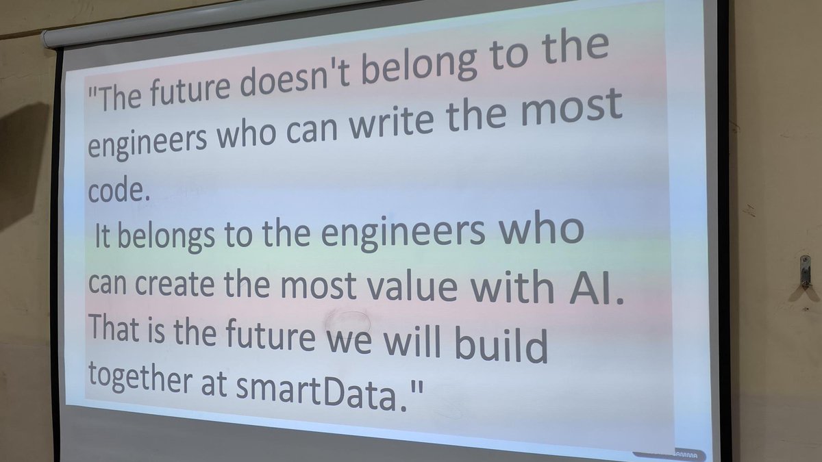 sdeievent's tweet photo. ✨ Glimpses from the Session on "AI/ML-Native Mandatory Integration at SDD."

Conducted by Col. Munish Bhanot, Sr. Director - Operations (Advisor to MD), the session highlighted the strategic integration of AI/ML and the importance of innovation.#ContinuousLearning #AI https://t.co/Mx1XviGgmN