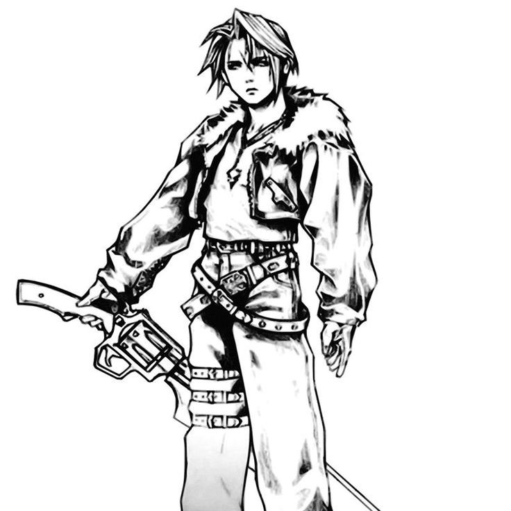 yunisomacritic's tweet photo. Quanto mais eu olho pra essas imagens de FFVIII, mais tenho certeza de que o Squall tem um dos melhores designs da franquia. https://t.co/rosvCIJQ2T