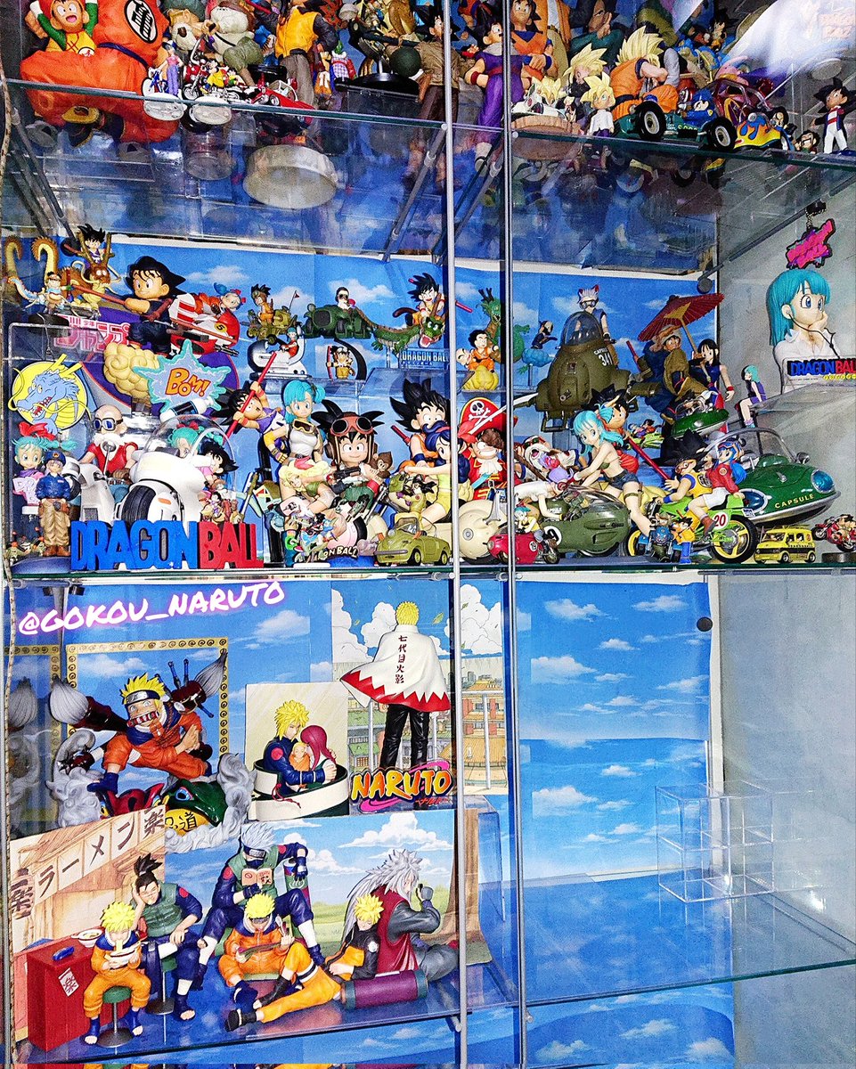 GOKOU_NARUTO's tweet photo. ドラゴンボール 一番くじ 造形天下一武道会 デスクトップリアルマッコイ等の扉絵バイク車体マシン恐竜 神龍 私服など心温まるフィギュアのみ集約したエリア【鳥山明の世界】(現状)

時系列順に下段はブルマ中心に少年編、上段は孫悟空 孫悟飯メインに青年編、一番下にNARUTO扉絵72seriesも繋げておこう https://t.co/AENEsxYfXf