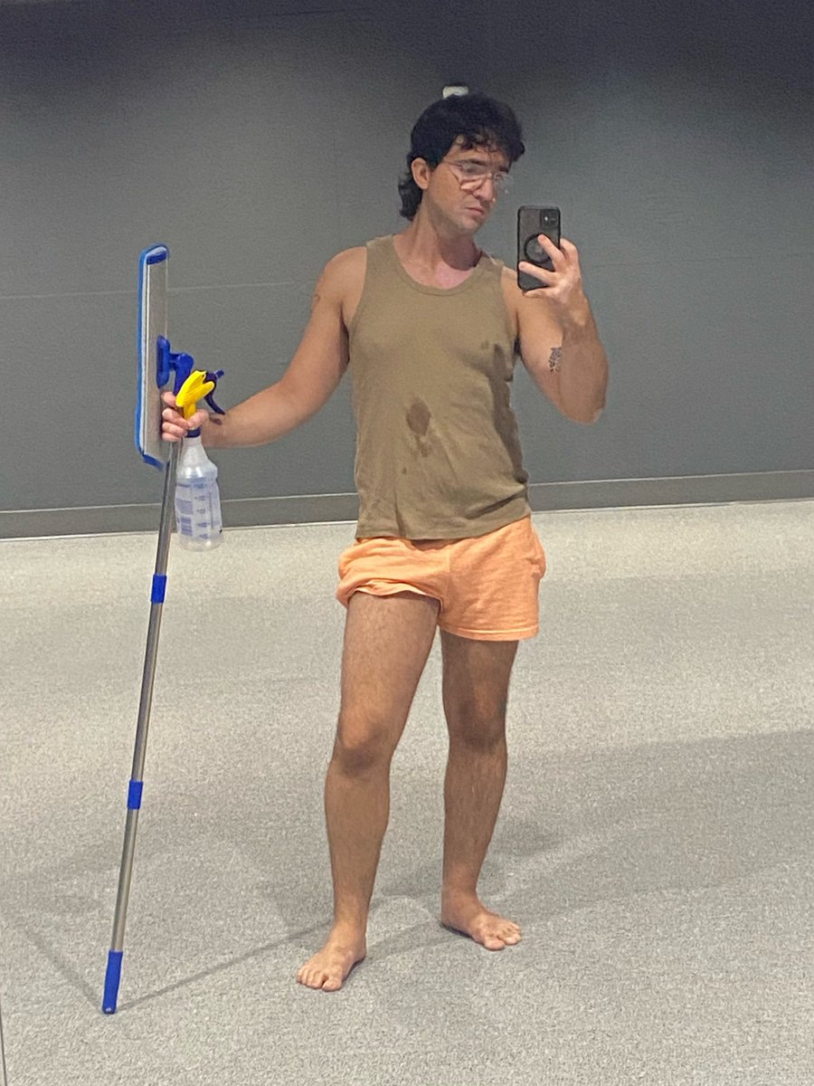 theangelgabri's tweet photo. “what kind of jobs do yall have where u can post cock and not be scared” meanwhile me at my job with a big ass eucalyptus oil stain on my shirt https://t.co/ur5uhdGXRH