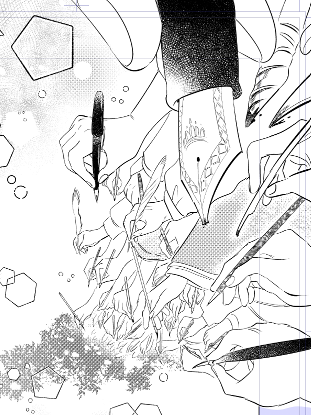 描くひとたちの手を、描く