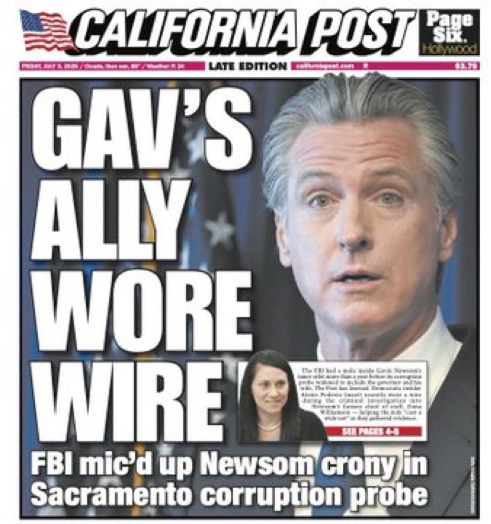 ginamilan_'s tweet photo. Good morning to everyone but Gavin Newsom — I know he’s having a shitty one 🥳 https://t.co/kM9j4V9TpI