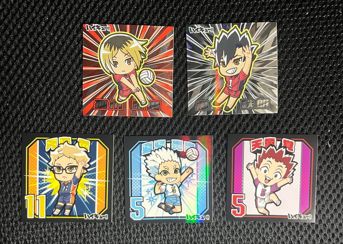 shun_knsk05's tweet photo. 【交換】ハイキュー でふぉキャラ　シールグミ 

譲)N 天童 R 月島 星海 SR 研磨 黒尾

求)R 赤葦  佐久早  N 昼神 シークレット

郵送のみ
SR研磨･黒尾はシクレとの交換のみ
検索からでもお気軽にお声がけください!! https://t.co/r75wBIybZa