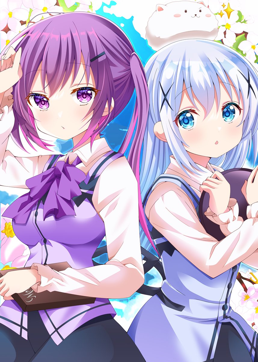 kohakugin's tweet photo. お仕事中のリゼさんとチノちゃんを描きました(_*´ω`*)_ https://t.co/mIa5Xnf53K