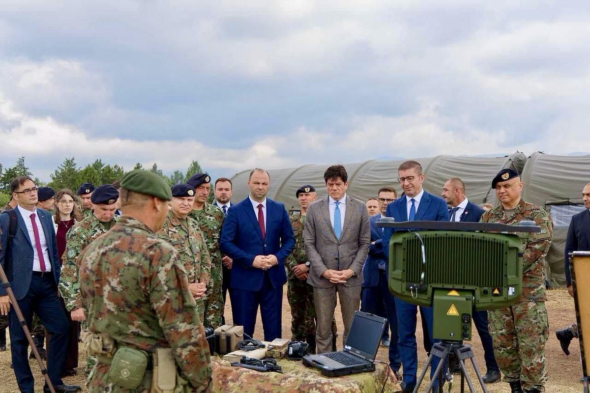 MichalisRokasEU's tweet photo. Today I had the pleasure of seeing another tangible result of our EU–North Macedonia partnership. Through €38 million under the European Peace Facility, the 🇪🇺 is strengthening the capabilities of 🇲🇰’s Army &amp; our shared security with the delivery of brand new equipment https://t.co/5yzl86HkZg