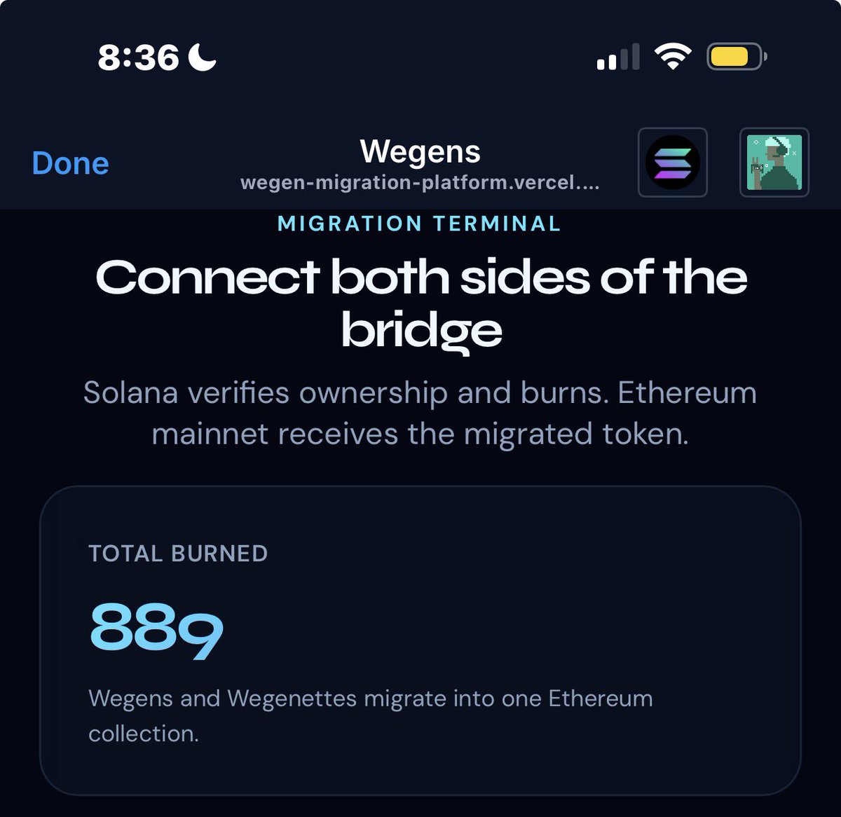 WegenNFT's tweet photo. Less then a week and look how many are burned ๐ฅ https://t.co/WojcdCvmRu
