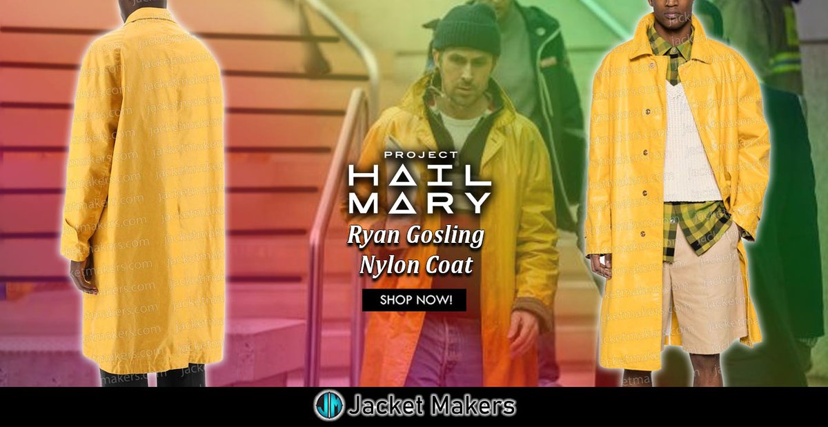 jacketmakers's tweet photo. #ProjectHailMary #RylandGrace Full-Button #Coat.
---------------------------
< Click On Link Shop Now >
https://t.co/NXfh0mW0rB
#ootd #style #fashion #outfit #costume #cosplay #gift #highfashion #RyanGosling #fashiontv #spaceshipcoat #yellowcoat #streetwear #giftidea https://t.co/OMOmDP8zF7