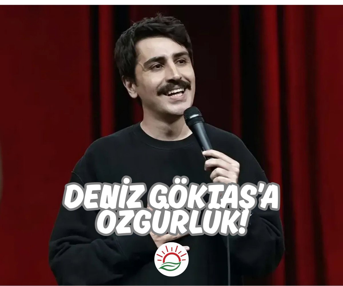 YesillerSol's tweet photo. Diktatörlükte bugün: Komedyen Deniz Göktaş  tutuklandı.

Bugün Türkiye'deki yargının tek referans noktası demokrasi ve hukuk değil, iktidarın kurmak istediği otoriter rejime biat ve  tam sadakattir. 

En küçük eleştiride dahi sanatçılar, aydınlar, gazeteciler, siyasetçiler önce hedef gösteriliyor; ardından malum çevrelerin verdiği işaretle iktidarın yargı aparatı devreye giriyor ve otoriter rejimin çarkları halkı ve  halkın çocuklarını susturmak için seferber oluyor.

Rejime kötü bir haberimiz var: Ne yapılırsa yapılsın;
Susmadık, susmuyoruz, susmayacağız.

#DenizGöktaşaÖzgürlük