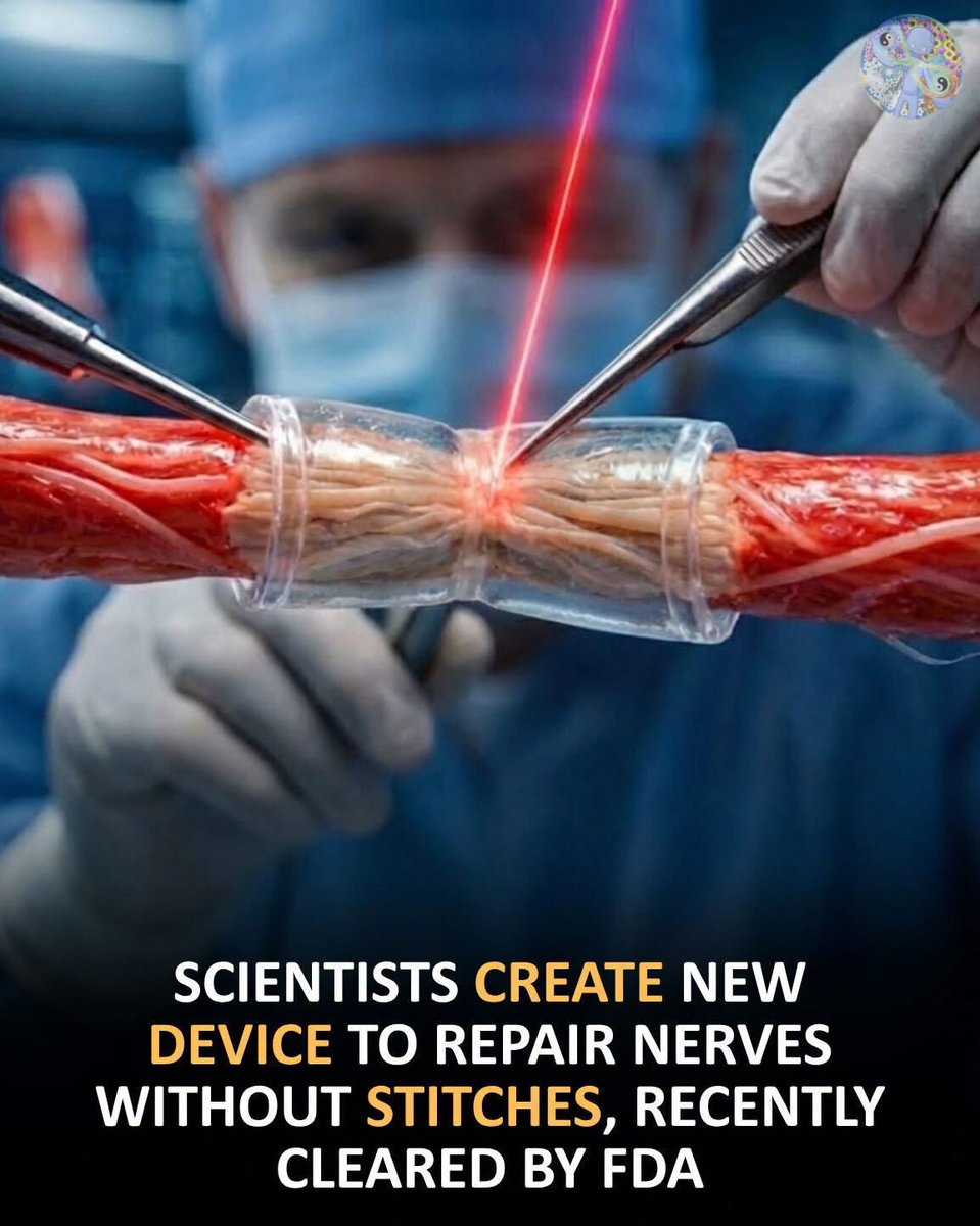 argosaki's tweet photo. The innovation opens new possibilities for microsurgery and the treatment of nerve-related injuries.

Scientists create new device to repair nerves without stitches after recent FDA approval. ⚕️🧠

Scientists have introduced a new medical device designed to repair damaged nerves without traditional stitches, following recent clearance from the FDA. The technology aims to simplify delicate nerve procedures by using a specialized connection method that could reduce surgical complexity and improve recovery support for patients.

Medical researchers say nerve injuries can be difficult to treat because of the precision required during surgery. The newly approved device may help surgeons reconnect nerves more efficiently while minimizing tissue handling. Experts believe innovations like this could open new possibilities for microsurgery and future medical treatment methods.

Healthcare technology continues advancing rapidly as researchers search for safer and more effective surgical tools. While long-term outcomes will continue being monitored, the development has already attracted attention across the medical community. Moments like this often highlight how innovation can reshape modern patient care.

References:
BBC News: Medical researchers continue developing advanced technologies focused on improving precision during delicate surgical procedures.
Reuters: FDA-cleared medical devices are expanding options for surgeons treating complex nerve-related injuries and conditions.
CNN: Healthcare innovation remains focused on reducing surgical difficulty and improving long-term patient recovery outcomes.
Fox News: Scientists introduce promising medical technology designed to support nerve repair without traditional stitches.
