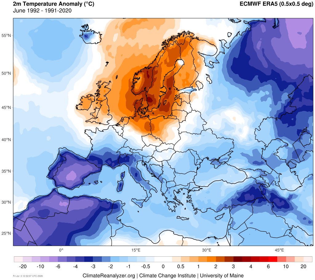 Manuel679515's tweet photo. os presento al anti-junio 2026, el de 1992. Temperaturas muy por debajo de la media en ese historico mes en toda la peninsula iberica
@meteo_sureste 
@meteometeorito 
@globerourdiales 
@MeteoChatSE https://t.co/LXzLexDQhh