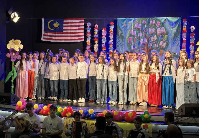 MYEmbSarajevo's tweet photo. The Embassy of Malaysia in Sarajevo's collaboration with the Malaysian Primary School Gornji Vakuf for the 2026 ASEAN-themed Art Contest entitled “Navigating Our Future, Together”. https://t.co/D6O0vTsN7f