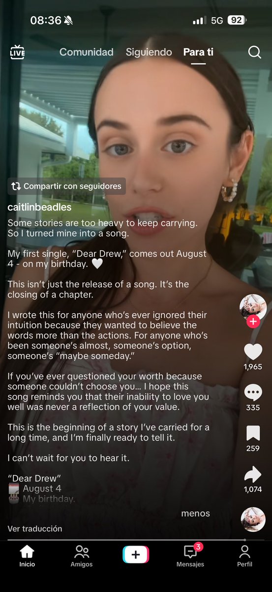 paullanyklein's tweet photo. caitlin beadles va a sacar una canción que se llama dear drew, me caía bien hasta ahora wn esa familia se puede ir bien a la mierda https://t.co/A9FN7HcC3Q