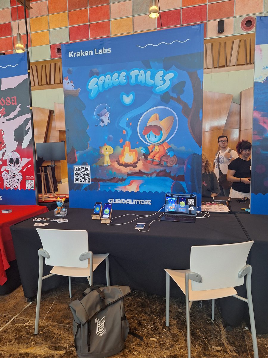 KrakenLabs_dev's tweet photo. Pasaros a probar #SpaceTales en la @guadalindie! Nos vemos 💙 https://t.co/nIReydU9VZ