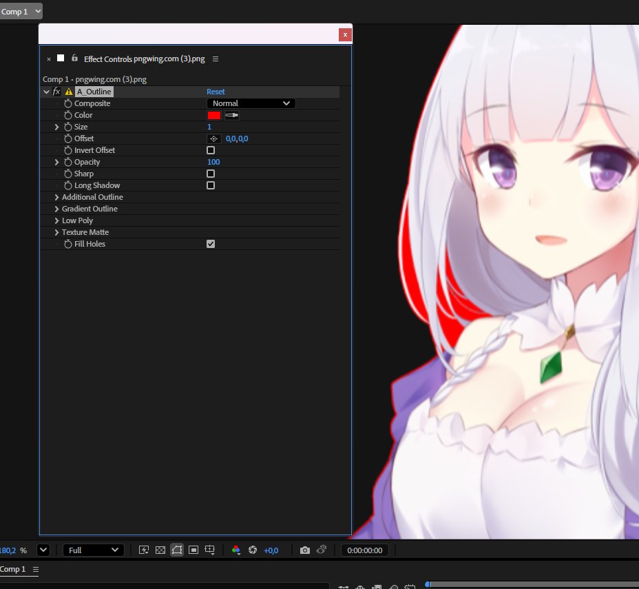 Kibo4a's tweet photo. After Effectsプラグイン「A_Outline」をバージョン1.20にアップデートしました！
1. 新機能・アップデート内容：
2. Lowpoly（ローポリ）機能
3. Gradient Outline（グラデーションアウトライン）
4. Fill Holes（穴埋め機能）
5. ライトレイヤーのサポート（※ラスタライズレイヤーには非対応です）
6. アウトラインのみ (Outline Only)
7. カスタムテクスチャアウトライン

MAC(M1++) & WIN : https://t.co/YH8FxRjPpO

ご購入前にお試しいただけるトライアル版もご用意しています^^