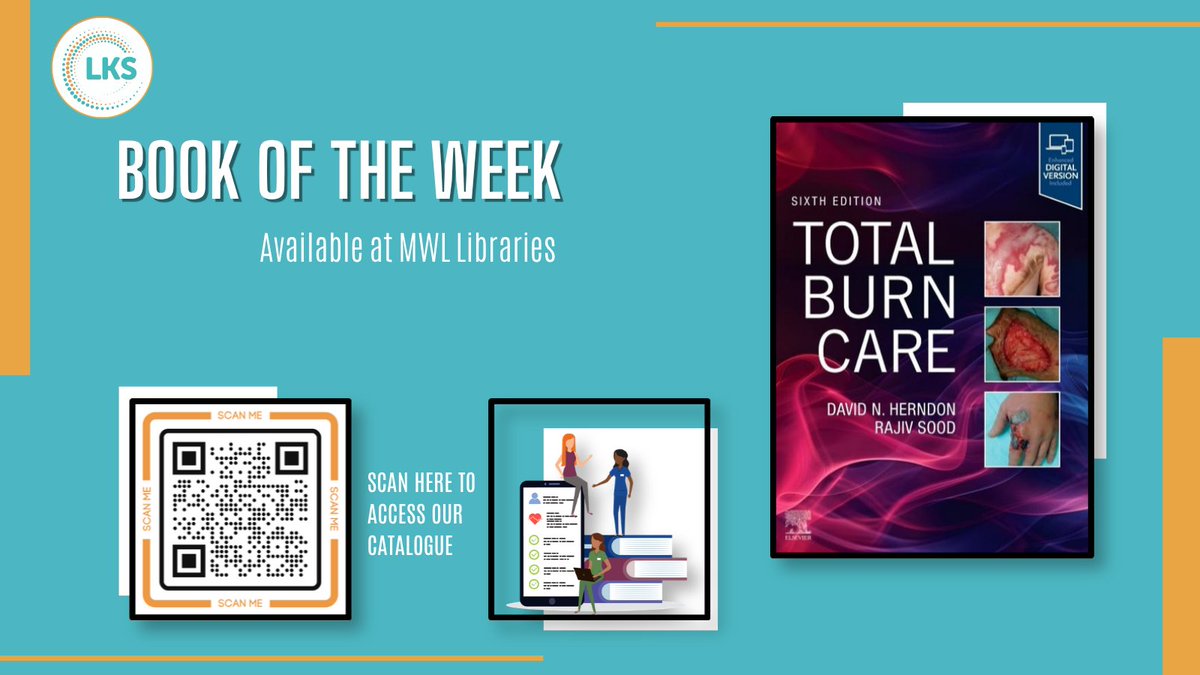 MWLNHSLibrary's tweet photo. From resuscitation through reconstruction and rehabilitation, this updated text walks you through every step of the burn management process. 

Available at all MWL Libraries https://t.co/0XlgLy06wF

#TeamMWL #BOTW #BurnCare https://t.co/YVHCcd9CaO