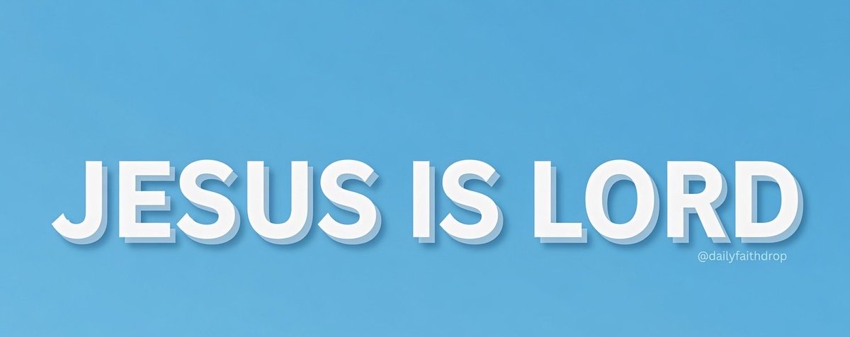 DailyFaithDrop's tweet photo. Jesus Is Lord 👑✝️ https://t.co/n06WCQ3GBH