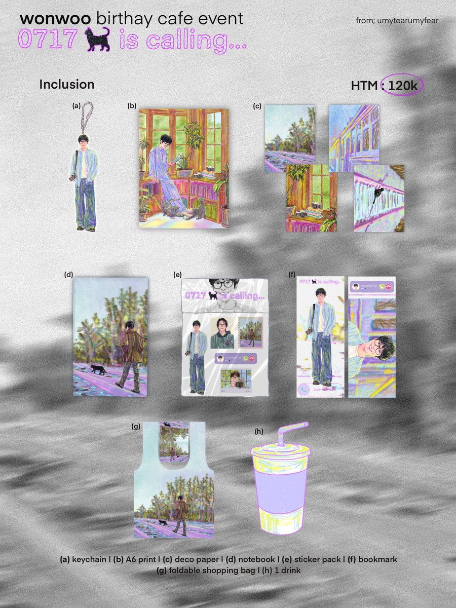 umytearumyfear's tweet photo. 0717 is calling… 📞🐈‍⬛𓂃𓏧♡

2026 wonwoo birthday cafe event 
by; @umytearumyfear 

🐈‍⬛: july 26, 2026
☕️: boost coffee, tebet
⏱︎ : 12.00-17.00 wib

rsvp open: july 4, 2026 @ 7PM https://t.co/xlOovGBgbr