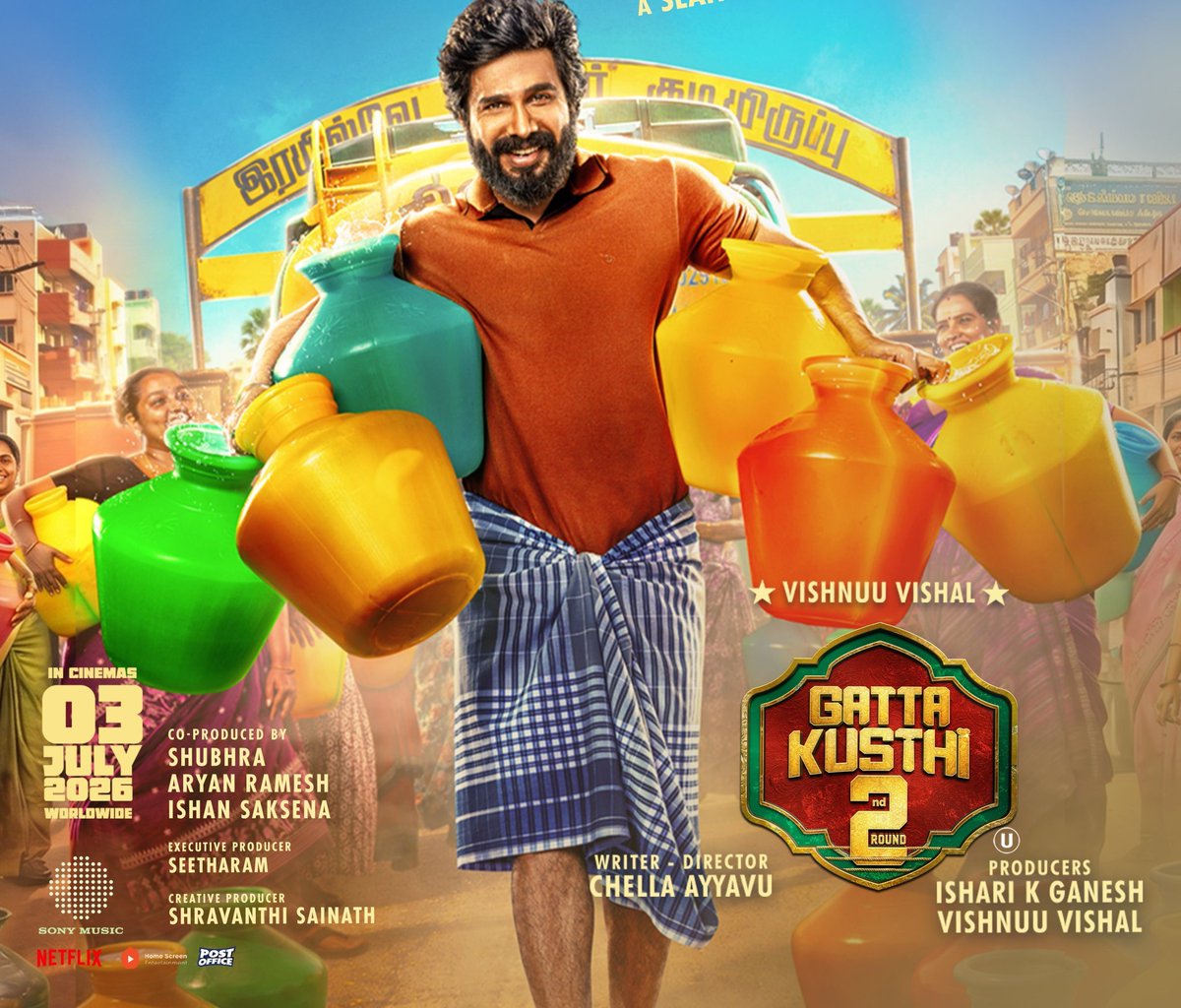 vk6251's tweet photo. Kutty papa super acting🎊🎉💥

3times pakkalaam
 superbbbb

Karunaas Comedy superb

#Gattagusthi2 https://t.co/FdBvN2YBX1