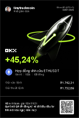 tinycoinfbc's tweet photo. Đăng ký OKX qua link giới thiệu của tôi và nhận thưởng lên tới 100 USDT.
https://t.co/TIUI3C1FJq https://t.co/byDnlHencf