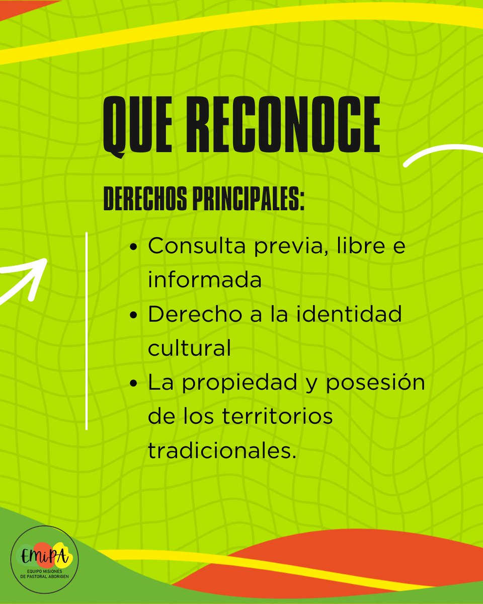 EMiPA20's tweet photo. El Convenio 169 de la Organización Internacional del Trabajo (OIT) es el principal tratado internacional que protege los derechos de los Pueblos Indígenas y tiene carácter obligatorio para el Estado argentino. Fue ratificado mediante la Ley Nacional N° 24.071.  #Convenio169 #OIT https://t.co/fdA6nuJhUw