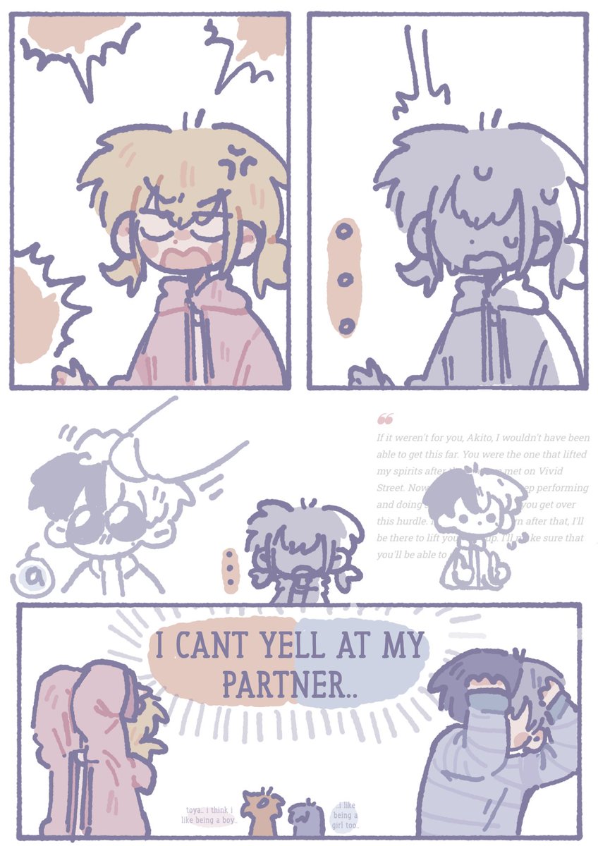 _orikeys's tweet photo. #prsk_FA not too happy abt this one but bodyswap vbs au again!! https://t.co/2gRnXQhciw