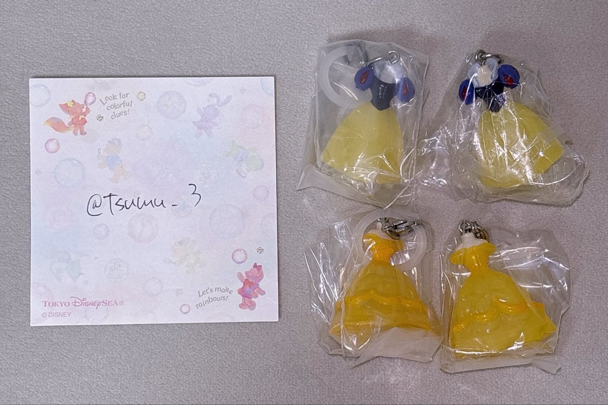 tsumu_3's tweet photo. Disney Princess ディズニー プリンセス
コスチュームめじるしアクセサリー 交換

譲  白雪姫2 ベル2
求  シンデレラ

郵送交換希望です
お気軽にお声掛けください🩵 https://t.co/eoyePHR2sm