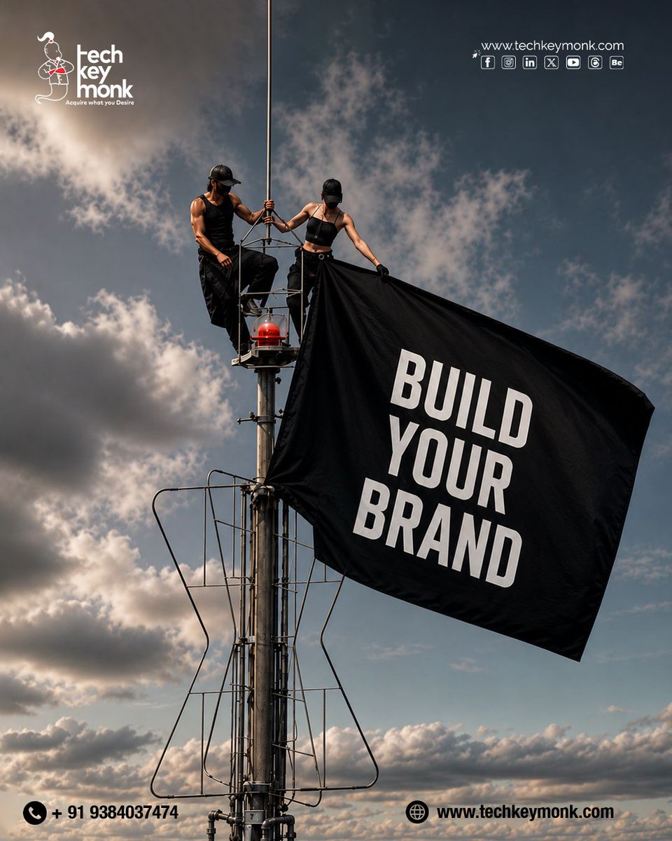 TechKeyMonk's tweet photo. β‘ Your business deserves more than a logo it deserves a brand that people remember.
π Ready to build your brand?
π +91 9384 03 7474
π https://t.co/DrR2HvxgV4
#BuildYourBrand #BrandingAgency #CreativeDesign #DigitalMarketing #TechKeyMonk https://t.co/PCqFbTKvJd